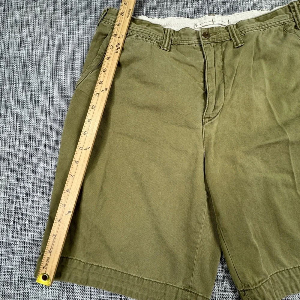 Polo Ralph Lauren Men's Relaxed Fit Chino Shorts Green Cotton Size 33 Casual